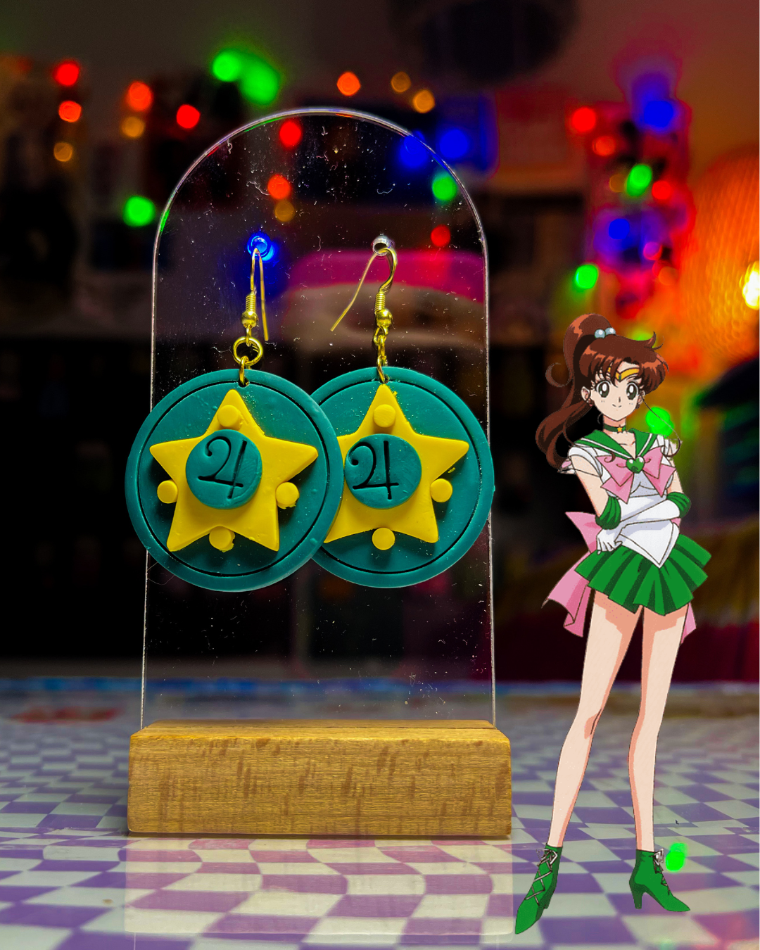 Sailor Jupiter Inspired Earrings