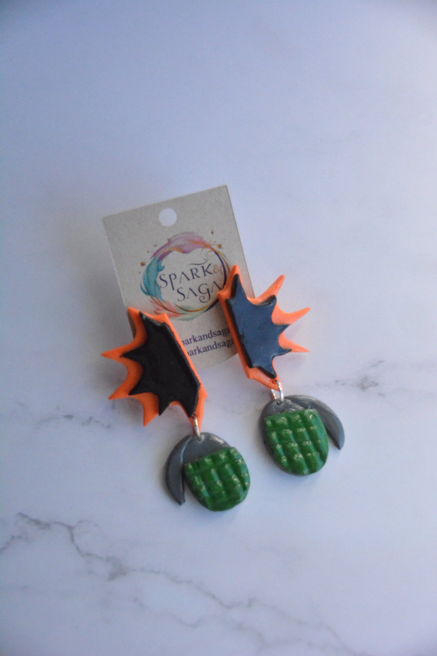 Bakugo Inspired My Hero Academia Anime Earrings