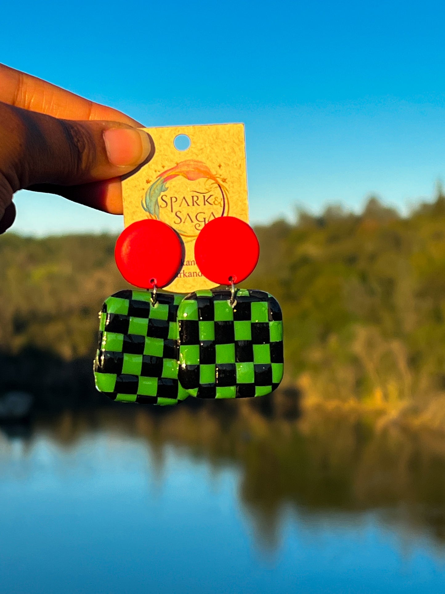 Tanjiro Anime-Inspired Earrings (Demon Slayer)