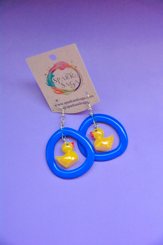 Rubber Duck | Handmade Statement Earrings