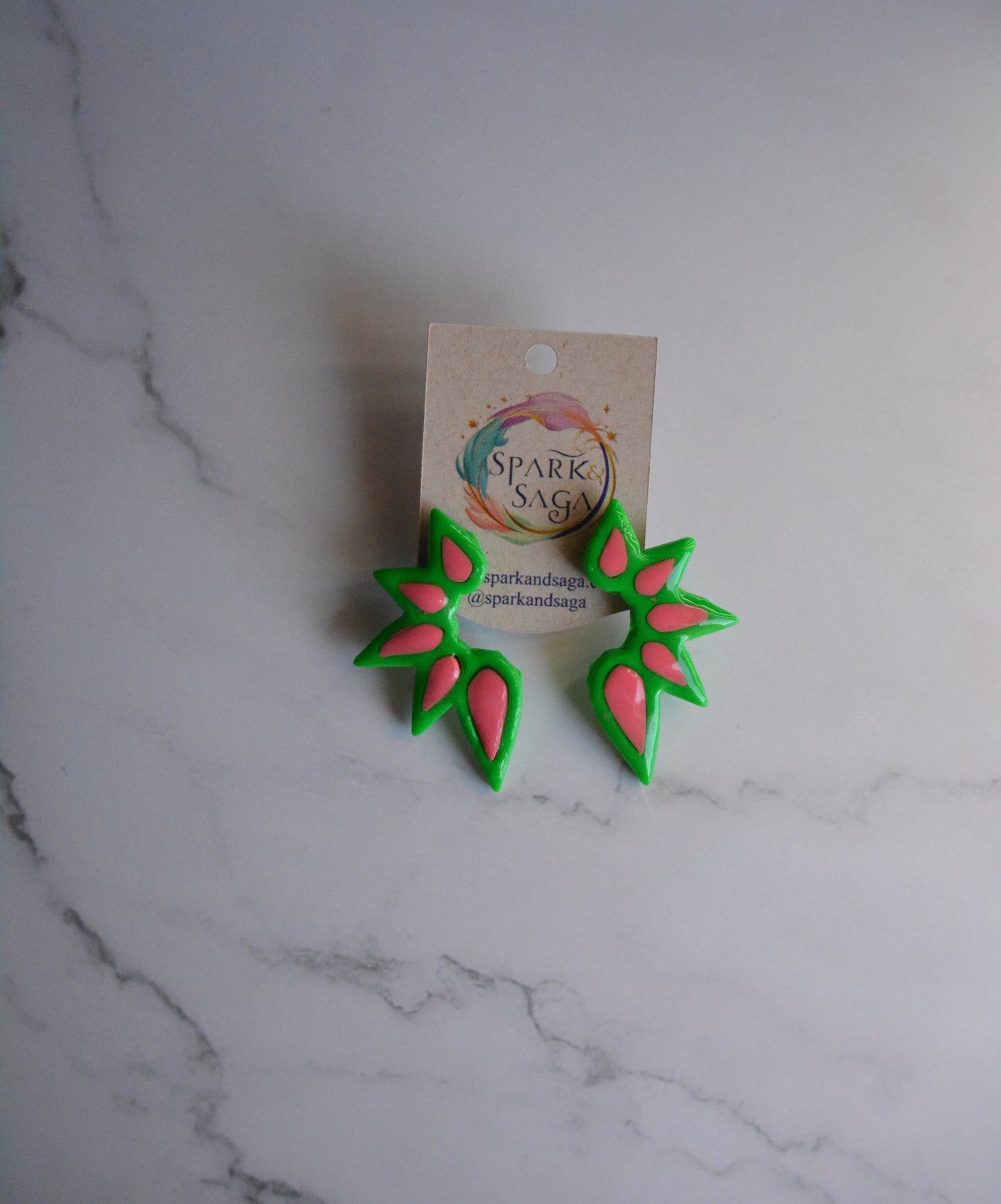 Electric Garden | Neon Statement Earrings