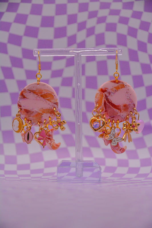 Pink Trinket Earrings