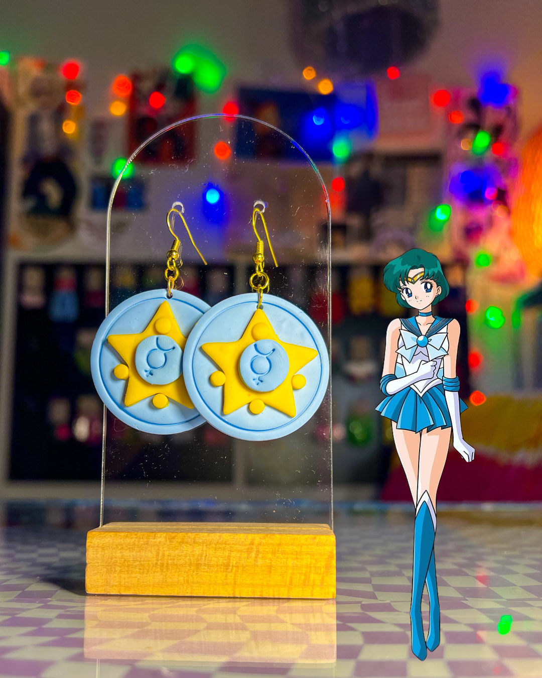 Sailor Mercury Inspired Earrings