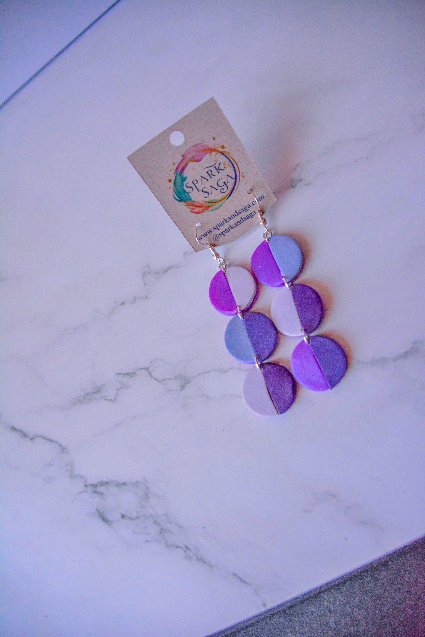Violet Hour | Purple Statement Earrings