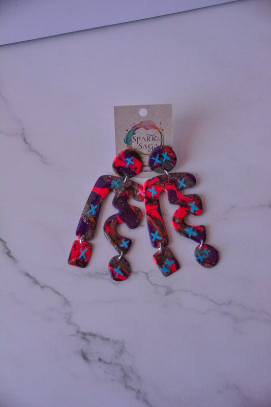 Neon Riot | Jinx Inspired Earrings