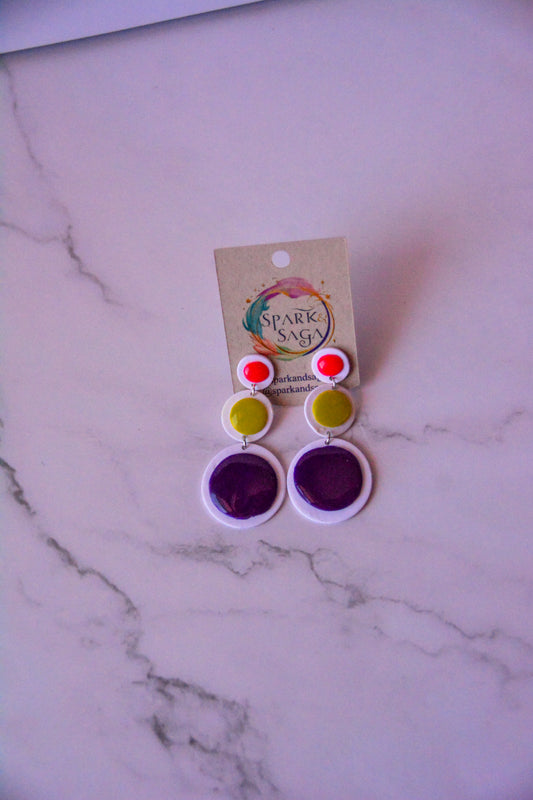 Happy Medium | Colorful Statement Earrings