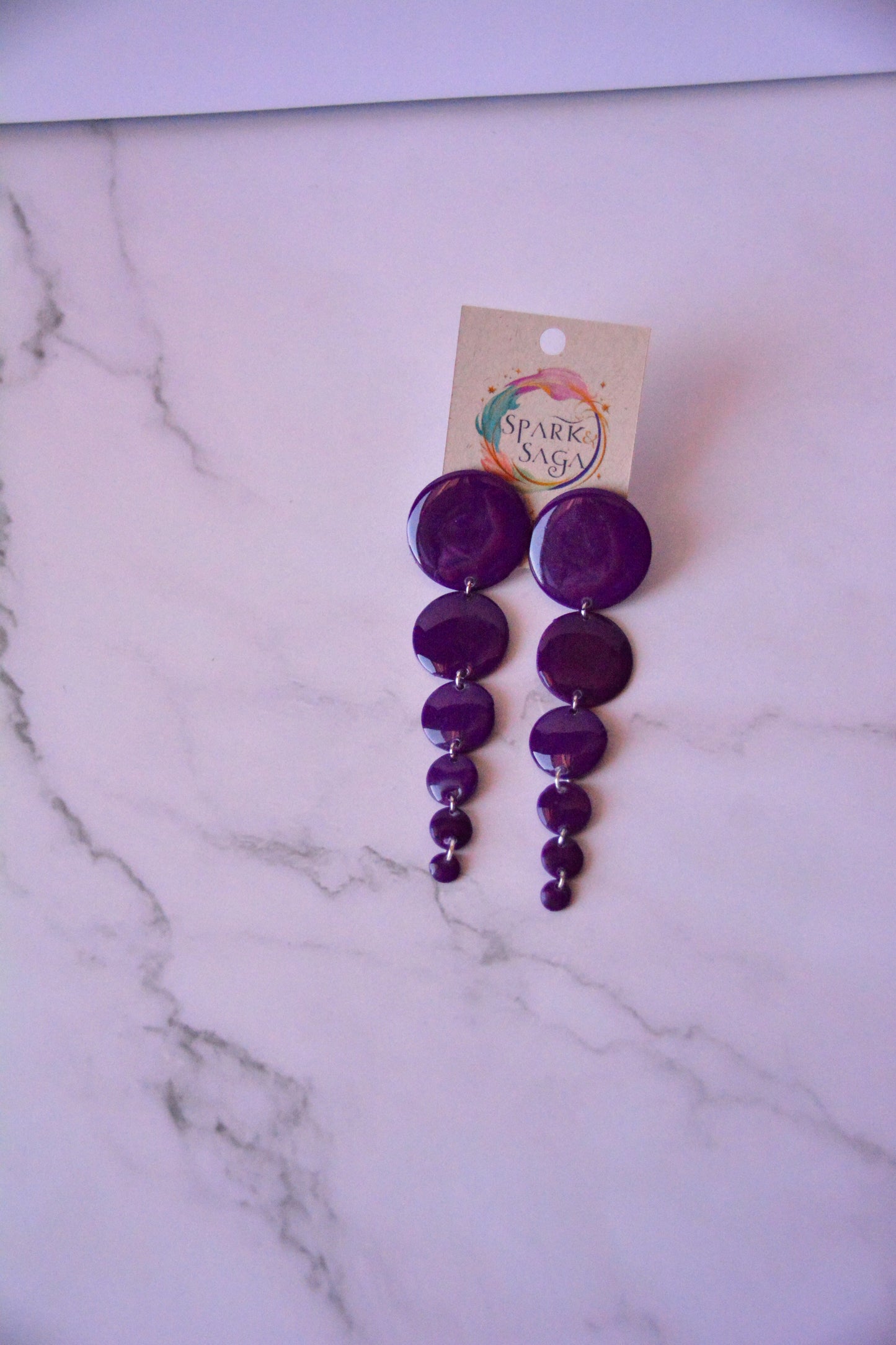 Purple Reign | Purple Statement Earrings