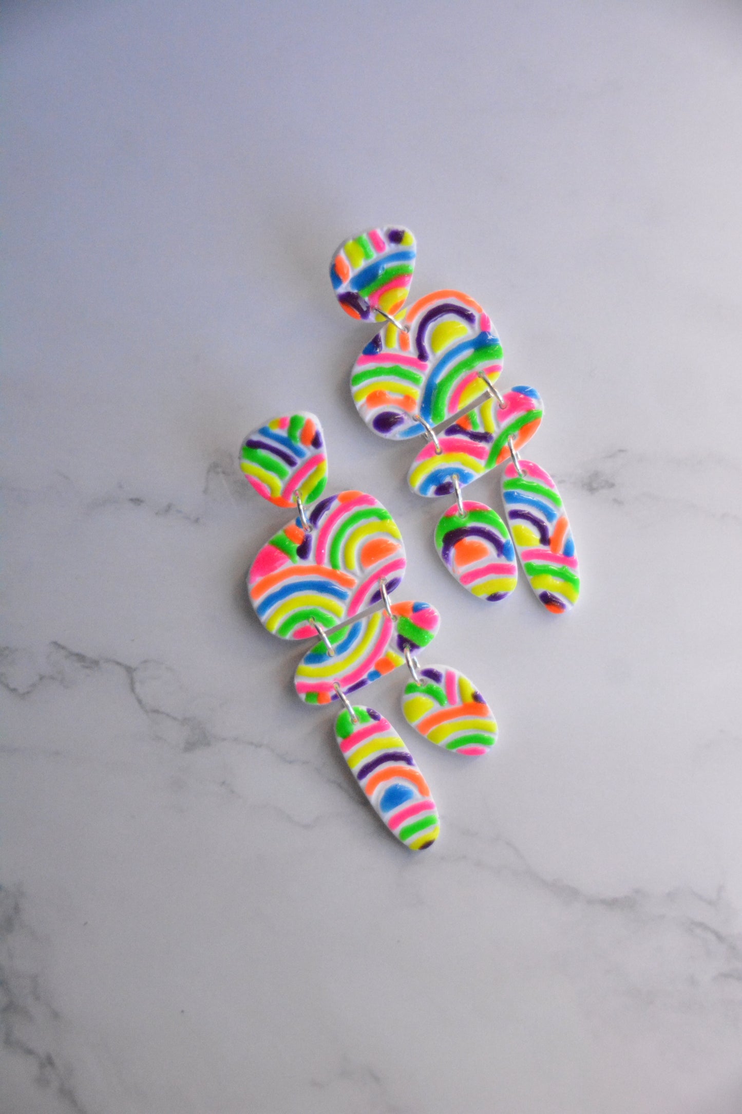Electric Daydream | Rainbow Statement Earrings