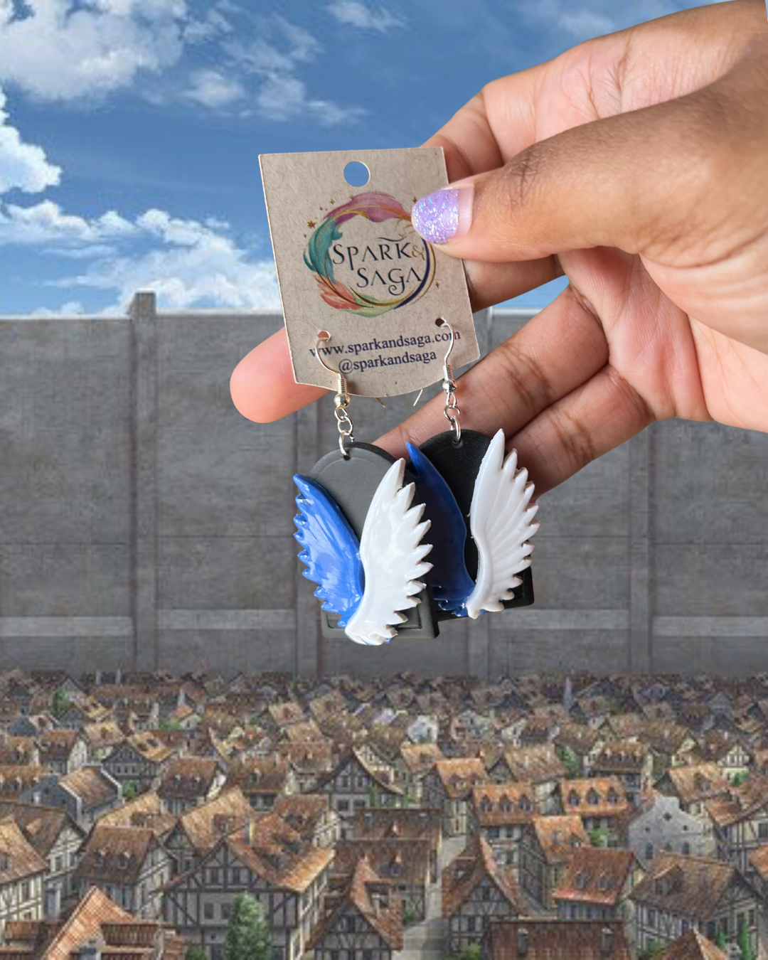 Freedom Wing | Anime-Inspired Statement Earrings