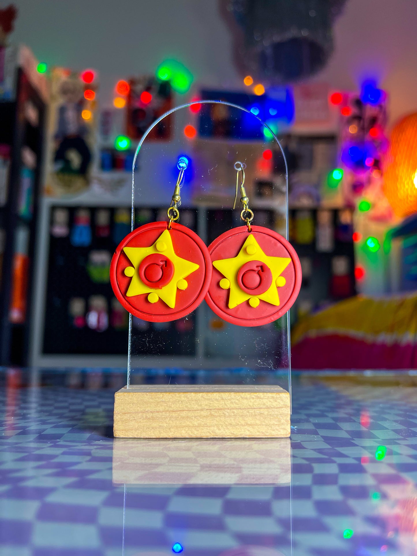 Mars Energy | Magical Girl Anime Earrings
